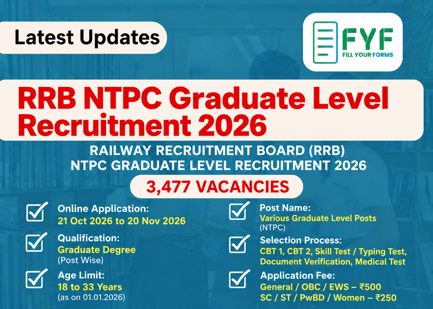 RRB NTPC 2026 Recruitment Updates